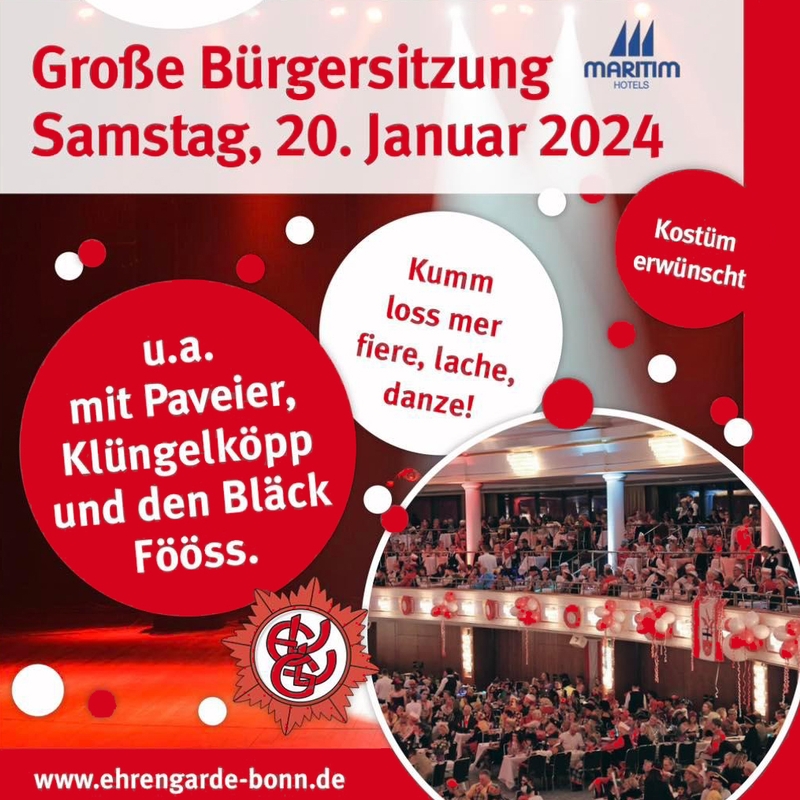 Große Bürgersitzung 2024 Plakat zur Großen Bürgersitzung 2024