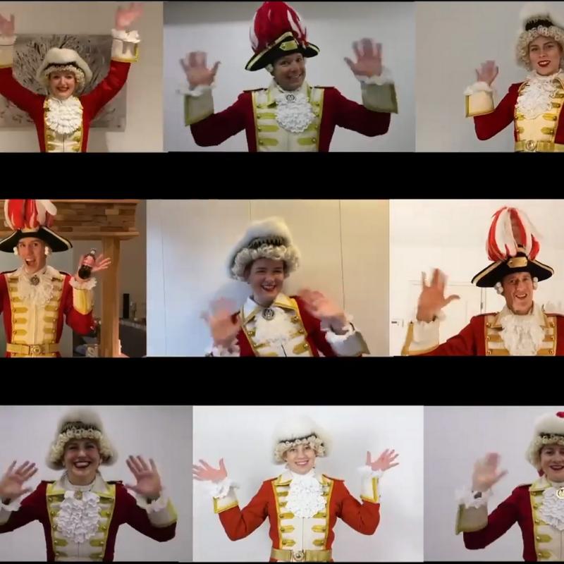 Tanzen im Homeoffice Die Mitglieder der Ehrengarde tanzen von Zuhause aus!