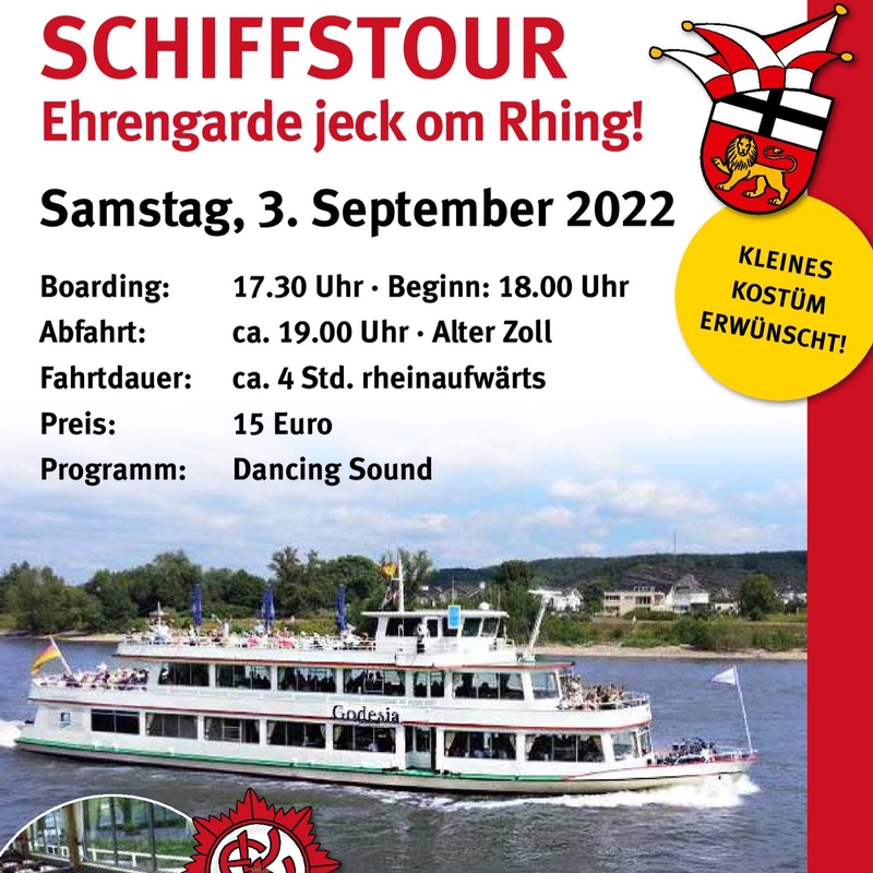 Flyer für die Schiffstour Flyer für die Schiffstour