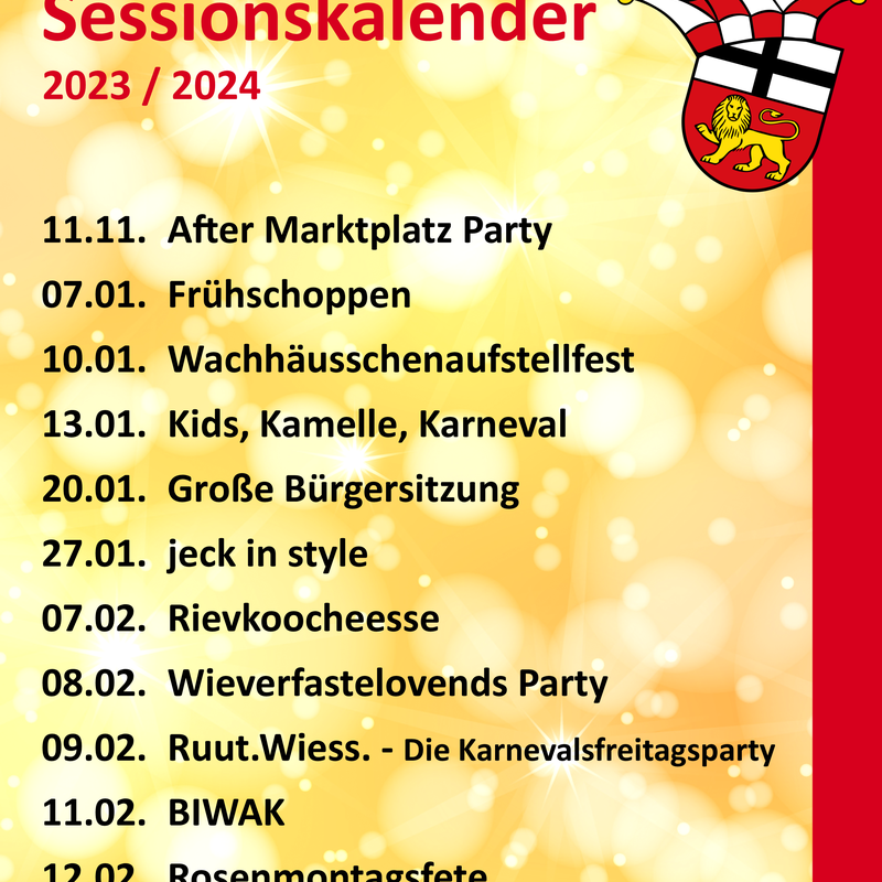 Sessionskalender 2023/2024