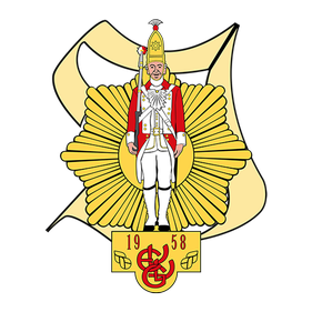 Das Logo der Infanterie der EhrenGarde der Stadt Bonn Das Logo der Infanterie zeigt einen Ehrengardisten vor einem Goldenen Stern, im Hintergrund befindet sich ein I , unten befindet sich ein Banner mit der Aufschrift Infanterie